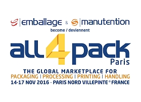 ALL4PACK PARIS 14-17 NOVEMBER 2016