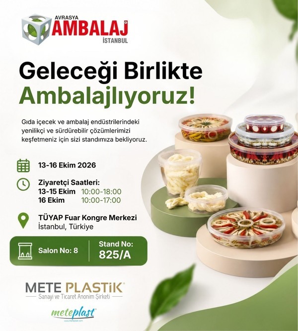 Avrasya Ambalaj Fuarımızda Buluşalım!