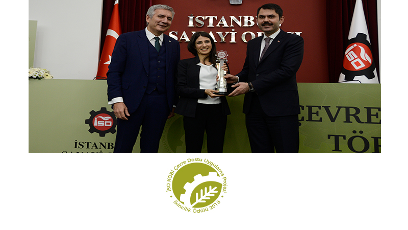 Our company received an Environment Award within the scope of Environment Awards  organized by Istanbul Chamber of Industry.